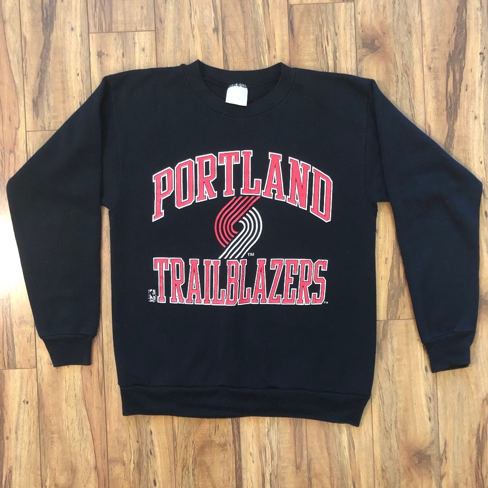 Portland Trail Blazers Sweater Vintage 90s NBA M/L